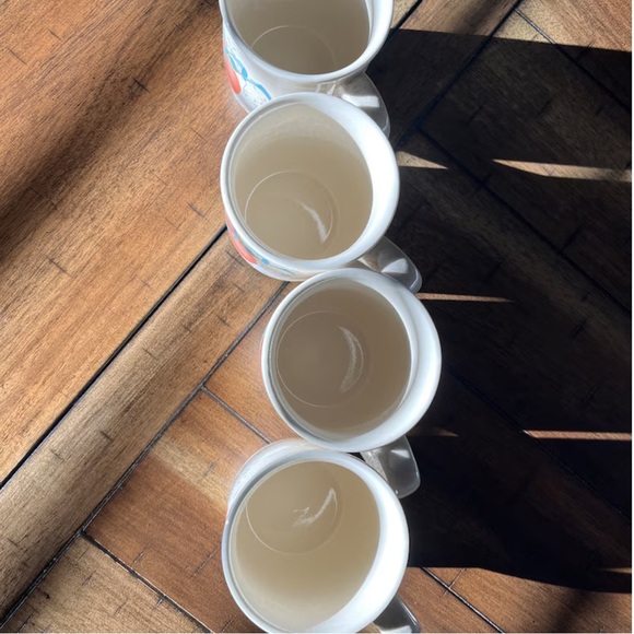 Vintage Set of 4 Mugs- Cottagecore Geese and Apples - Picture 3 of 8